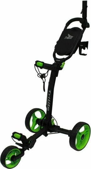 Axglo TriLite Black/Green Ročni voziček za golf