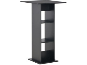 VIDAXL Barska miza 60x60x110 cm črna