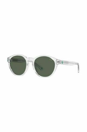 Otroška sončna očala Polo Ralph Lauren bela barva