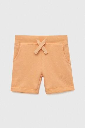Otroške bombažne kratke hlače Guess oranžna barva - oranžna. Otroški kratke hlače iz kolekcije Guess