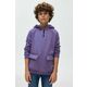Otroški pulover Mayoral vijolična barva, s kapuco - vijolična. Otroški pulover s kapuco iz kolekcije Mayoral, izdelan iz enobarvne pletenine. Model iz izjemno udobne tkanine z visoko vsebnostjo bombaža.
