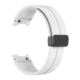 Silikonski pašček za uro (20mm) - Clip bel