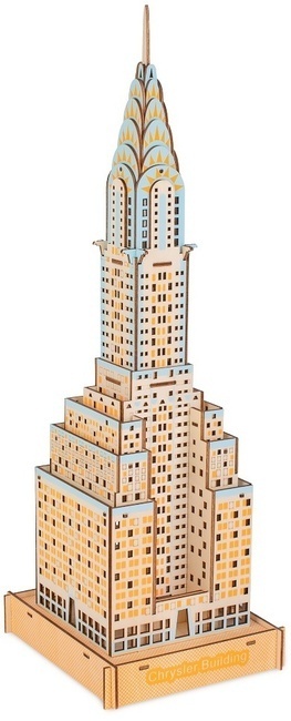 Woodcraft Lesena 3D sestavljanka Chrysler Building