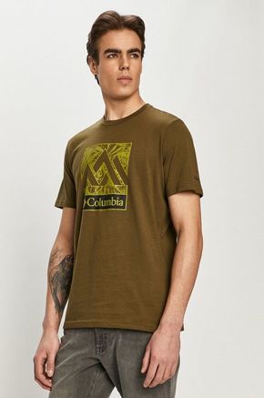 Columbia T-shirt - zelena. T-shirt iz zbirke Columbia. Model narejen iz tiskane tkanine.