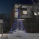 vidaXL Novoletno drevesce s kovinskim stebrom 500 modrih LED lučk 3 m