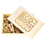 ECO-BRICKS Klasični leseni gradbeni komplet 145 kosov