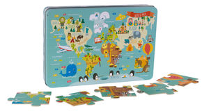 Otroške puzzle apli mapamundi 24 kosi 48 x 32 cm