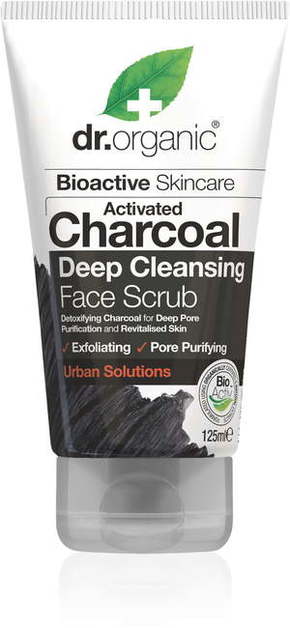 Dr. Organic Activated Charcoal Face Scrub - 125 ml