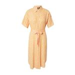 Obleka Vero Moda roza barva, - oranžna. Lahka obleka iz kolekcije Vero Moda. Raven model izdelan iz tkanine, ki diha.