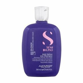 Alfaparf Milano Semi Di Lino Anti-Yellow Low Shampoo nevtralizacijski šampon za svetle lase 250 ml za ženske