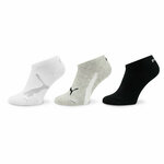 Set 3 parov otroških visokih nogavic Puma Kids Bwt Sneaker 3P 907960 White / Grey / Black 02