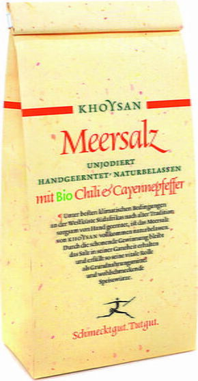 Khoysan Meersalz Morska sol z bio čilijem in kajenskim poprom - 1 kg