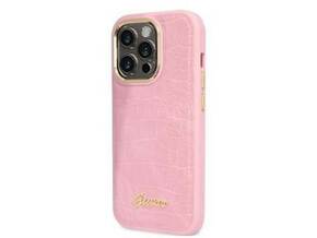 Guess Ovitek Croco iPhone 14 Pro Max Pink GUHCP14XHGCRHP