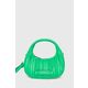 Torbica Karl Lagerfeld črna barva - zelena. Srednje velika torbica iz kolekcije Karl Lagerfeld. Model na zapenjanje, izdelan iz sintetičnega materiala.