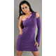 Amiatex Ženska obleka 77212, vijolična, UNIVERZáLNí