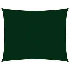 VidaXL Senčno jadro oksford blago pravokotno 4x5 m temno zeleno