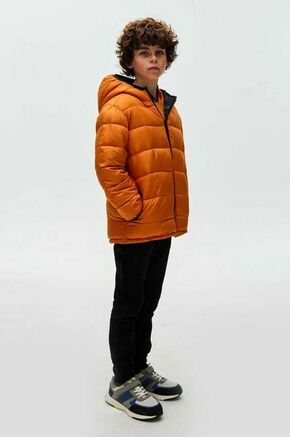 Otroška dvostranska jakna Mayoral oranžna barva - oranžna. Otroški obojestranski plašč iz kolekcije Mayoral. Podložen model