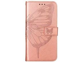 Chameleon Samsung Galaxy A33 5G - Preklopna torbica (WLGO-Butterfly) - roza-zlata