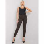 Factoryprice Ženske hlače MARITES temno rjave barve RS-SP-77302.55P_381174 34