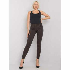 Factoryprice Ženske hlače MARITES temno rjave barve RS-SP-77302.55P_381174 34