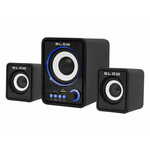 Blow MS-26 računalniški zvočniki, 2.1 Stereo, USB, microSD, LED osvetlitev, črni (ZV-BL-PC-MS26-66377)