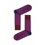 Nogavice Happy Socks Dressed Minimal Compact Sock vijolična barva - vijolična. Nogavice iz kolekcije Happy Socks. Model izdelan iz elastičnega, vzorčastega materiala.
