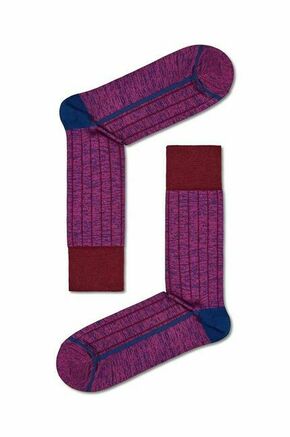 Nogavice Happy Socks Dressed Minimal Compact Sock vijolična barva - vijolična. Nogavice iz kolekcije Happy Socks. Model izdelan iz elastičnega