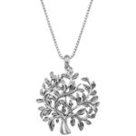 Hot Diamonds Luksuzna srebrna ogrlica z drevesom življenja Jasmine DP700 (veriga, obesek) srebro 925/1000