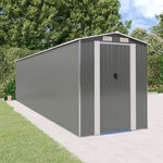 vidaXL Vrtna lopa svetlo siva 192x772x223 cm pocinkano jeklo