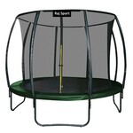 Raj Sport trampolin 8FT - 244cm z notranjo mrežo + lestev - temno zelena