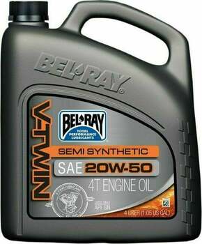 Bel-Ray V-Twin Semi-Synthetic 20W-50 4L Motorno olje