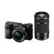 Sony Alpha ILCE-6100Y 24.2Mpx SLR črni digitalni fotoaparat