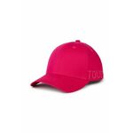 Bombažna bejzbolska kapa Tous roza barva - roza. Kapa s šiltom vrste baseball iz kolekcije Tous. Model izdelan iz bombažne pletenine.