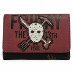 WEBHIDDENBRAND Loungefly Friday the 13th Jason Mask Tri-fold denarnica