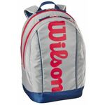 Wilson Junior Backpack Light Grey/Red-Blue Teniška torba