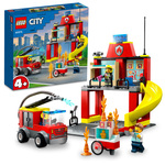 LEGO® City 60375 Gasilska postaja in gasilsko vozilo