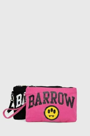 Kozmetična torbica Barrow črna barva - črna. Kozmetična torbica iz kolekcije Barrow. Model izdelan iz materiala s potiskom.