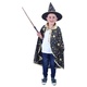 WEBHIDDENBRAND Otroški črni plašč s klobukom čarovnice/Halloween