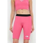 Športne kratke hlače The North Face Mountain Athletics ženske, roza barva - roza. Športne kratke hlače iz kolekcije The North Face. Model izdelan iz hitrosušečega materiala.