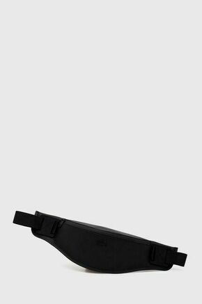 Torbica za okoli pasu Lacoste črna barva - črna. Pasna torbica iz kolekcije Lacoste. Model izdelan iz sintetičnega materiala.