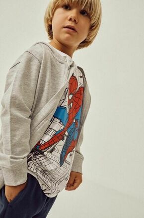 Otroška bombažna kratka majica zippy x Spiderman bela barva - bela. Otroška kratka majica iz kolekcije zippy. Model izdelan iz pletenine s potiskom.