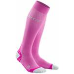 CEP WP207Y Compression Tall Socks Ultralight Pink/Light Grey II Tekaške nogavice