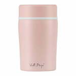 Rožnata potovalna termo posoda za kosilo Vialli Design Fuori, 500 ml