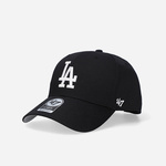 Bombažna kapa s šiltom 47brand MLB Los Angeles Dodgers črna barva - črna. Kapa s šiltom iz kolekcije 47brand. Model izdelan iz tkanine z nalepko.