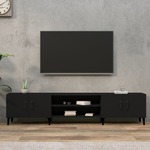 vidaXL TV omarica črna 180x31,5x40 cm inženirski les