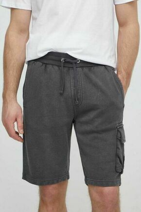 Bombažne kratke hlače Calvin Klein Jeans siva barva