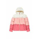 Otroška jakna Levi's roza barva - roza. Otroški jakna iz kolekcije Levi's. Podložen model, izdelan iz vzorčastega materiala.