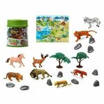 NEW živalskih figuric Jungle (22 Kosi) (3 pcs)