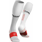 Compressport Full Socks Run White T1 Tekaške nogavice