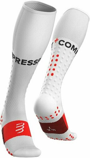 Compressport Full Socks Run White T1 Tekaške nogavice